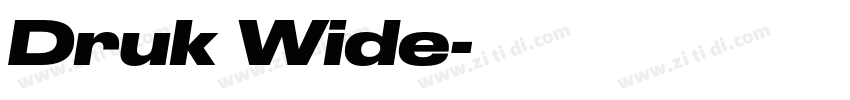 Druk Wide字体转换